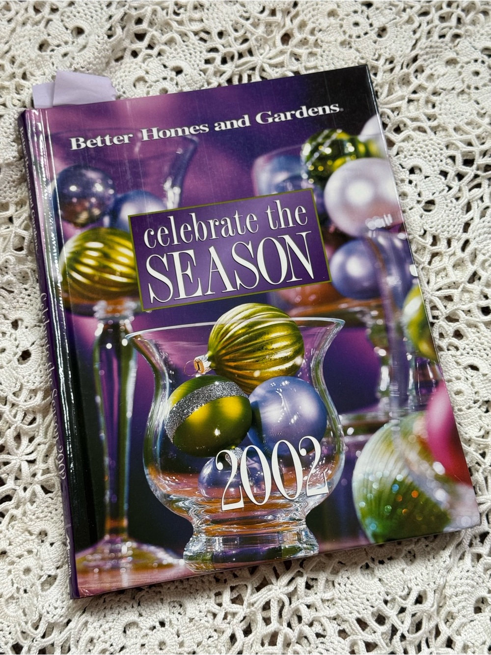 Better Homes and Gardens Celebrate the Season 2002 Hardcover - Purple